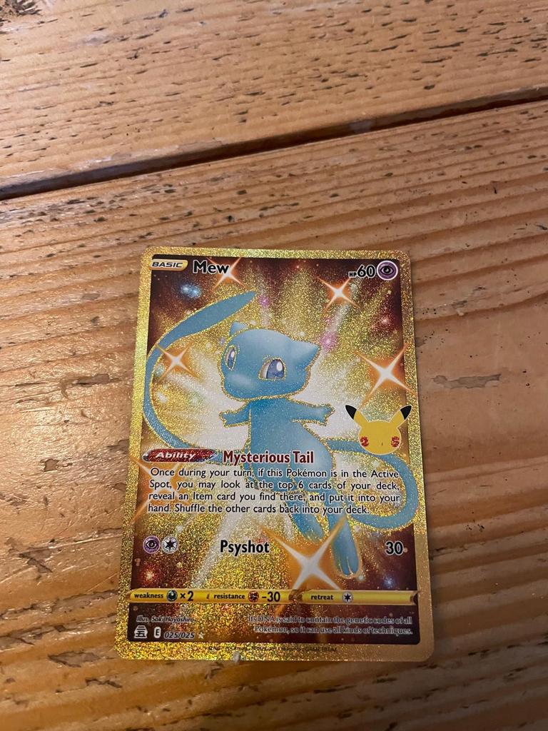 Mew Pokemon kaart, Hobby en Vrije tijd, Verzamelkaartspellen | Pokémon, Ophalen of Verzenden, Zo goed als nieuw
