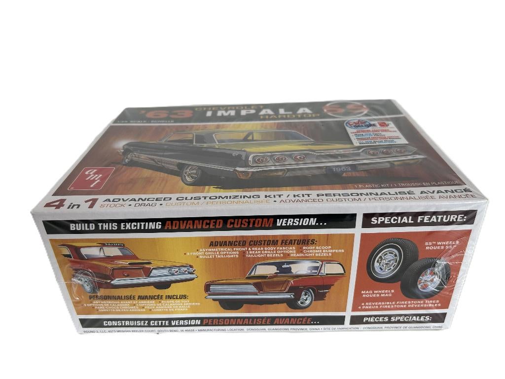 AMT 1963 Chevy Impala SS AMT-1149 nieuw, Overige merken, Auto, Groter dan 1:32, Nieuw