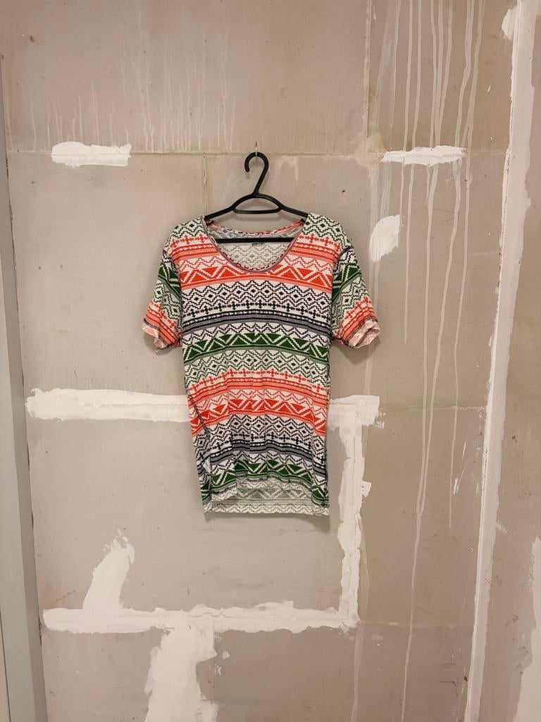 Denim Stuff Style Hippie Shirt heren L wit met div kleuren, Verzenden, Gedragen, Maat 52/54 (L), Wit