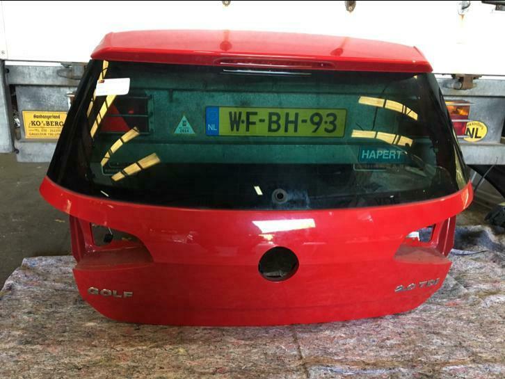 Achterklep VW golf 7 kleur rood met privacy glas, Ophalen, Achter, Achterklep