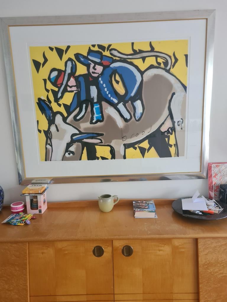 Herman Brood.  Bull's ride, Antiek en Kunst, Kunst | Litho's en Zeefdrukken, Ophalen of Verzenden
