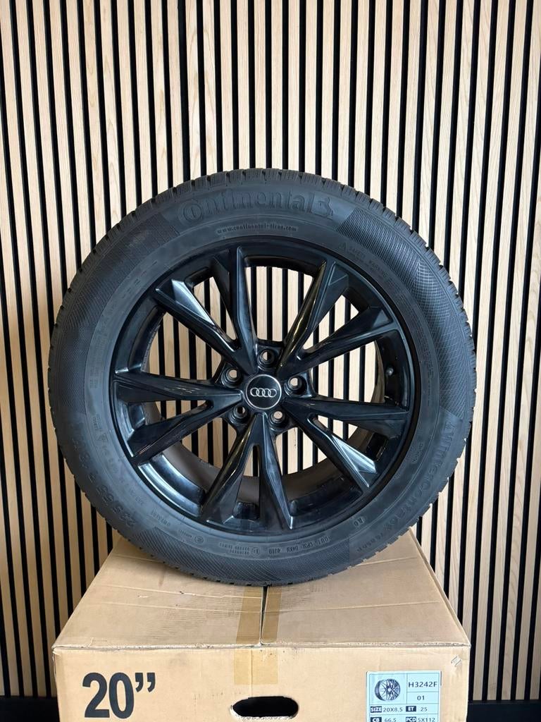 18 inch Audi velgen 5x112 + continental Q3, 18 inch, Banden en Velgen, Nieuw, Winterbanden