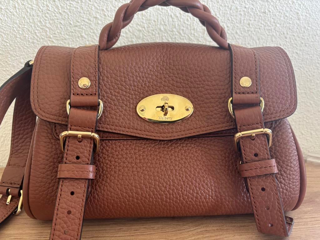 MULBERRY schoudertas mini alexa, Sieraden, Tassen en Uiterlijk, Tassen | Schoudertassen, Nieuw, Bruin, Leer, Ophalen of Verzenden