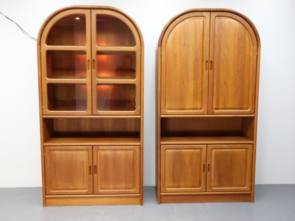 Dyrlund | Vintage boogkast | Deens design, Ophalen, Met deur(en), 200 cm of meer, .