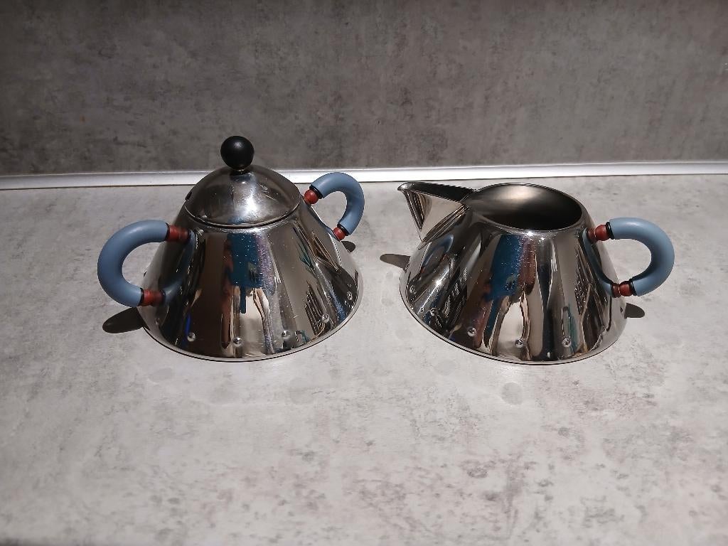 Alessi suikerpotje en melkkannetje, Ophalen of Verzenden, Zo goed als nieuw