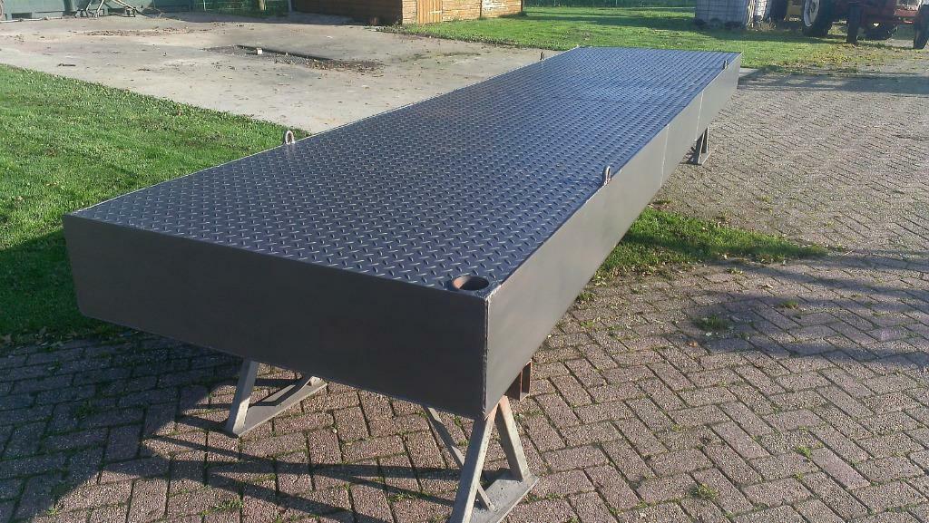 aangeboden werkvlot ponton, Alu Dekkisten, Trekhaak voorkant, Ophalen, Nieuw, Minder dan 10 meter, Overige typen