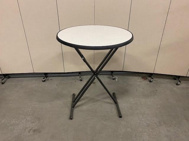 Klaptafel / bartafel / tafel diameter 85xH110 cm, 2 stuks, Huis en Inrichting, Tafels | Eettafels, Gebruikt, 50 tot 100 cm, Rond