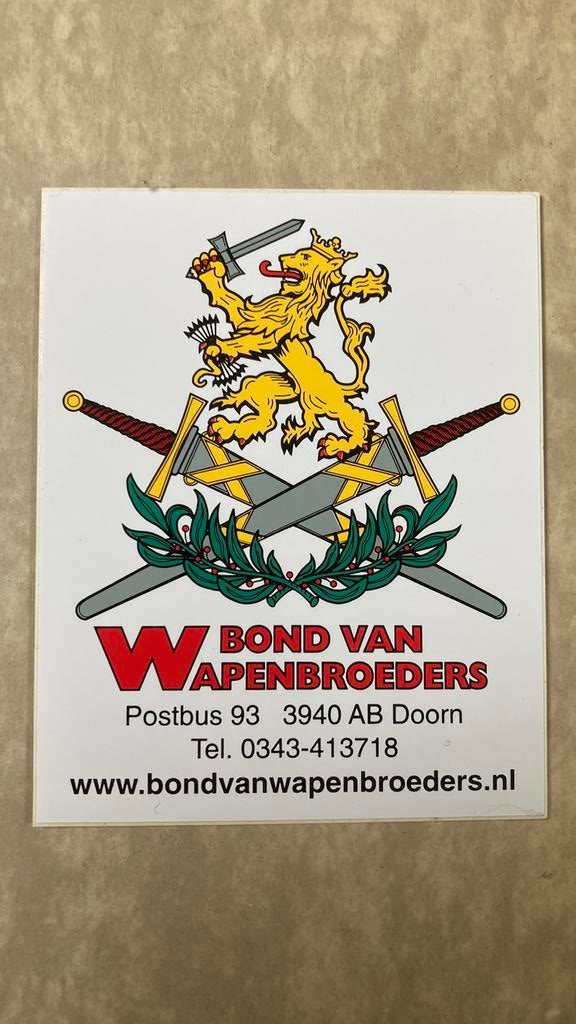 Bond van Wapenbroeders, Ophalen of Verzenden, Zo goed als nieuw