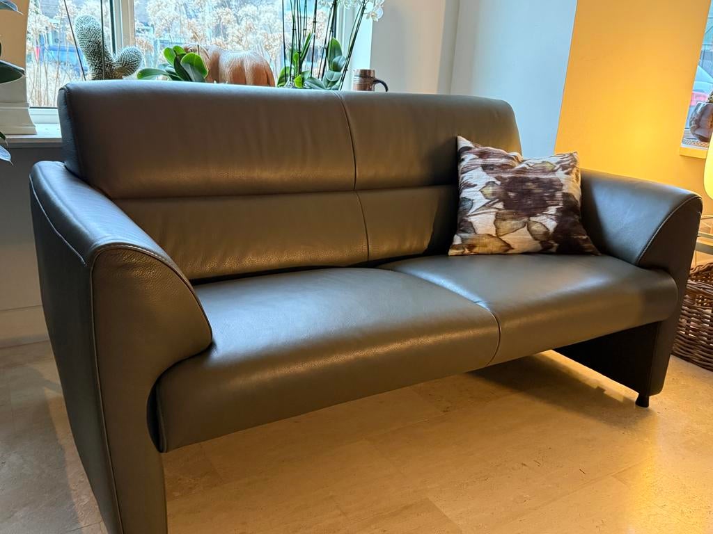 Mooie leren Montel Mondi 2-zits bank, Ophalen, 150 tot 200 cm, Tweepersoons, Zo goed als nieuw