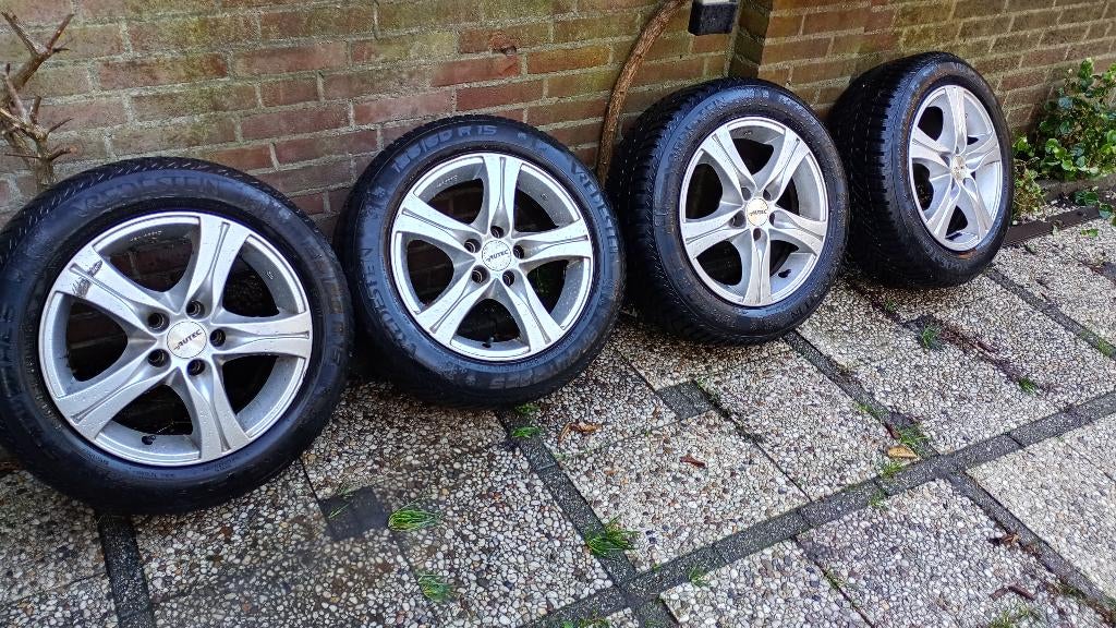 Vredestein banden op autec velg 4x, Ophalen, Gebruikt, 15 inch, Band(en)
