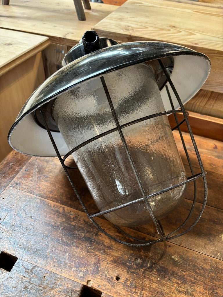 Buitenlamp, Hanglamp, Korflamp, Industriele lamp, Glaslamp, Ophalen, Zo goed als nieuw, Minder dan 50 cm