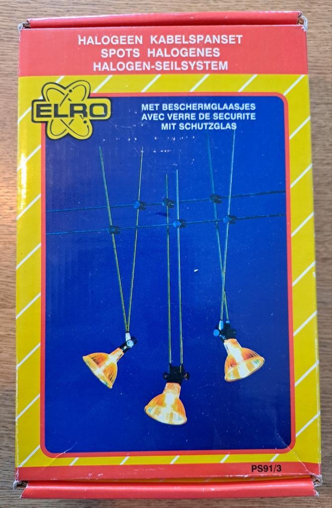 2x ELRO Halogeen Kabelspanset – Nieuw in Doos – Compleet, Ophalen of Verzenden, Nieuw, Metaal of Aluminium, Halogeen