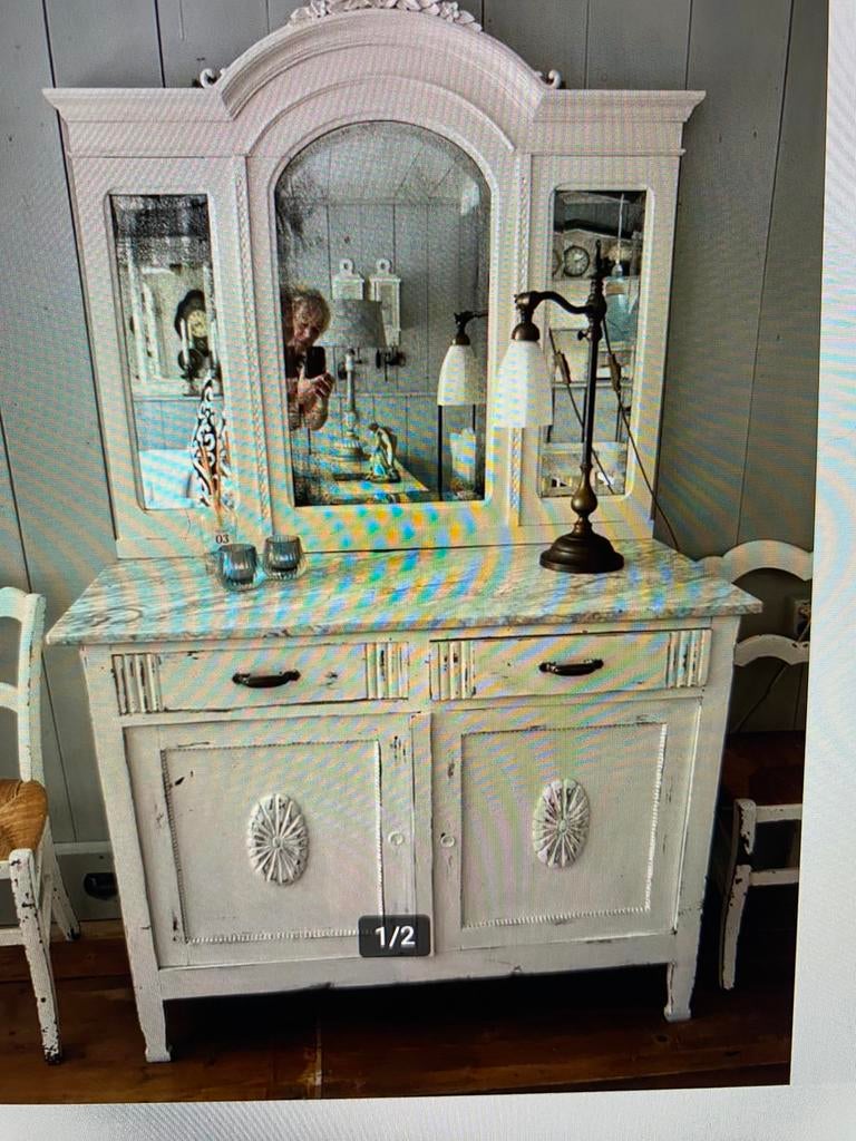 Brocante Franse Kast, Antiek en Kunst, Antiek | Meubels | Kasten, Ophalen