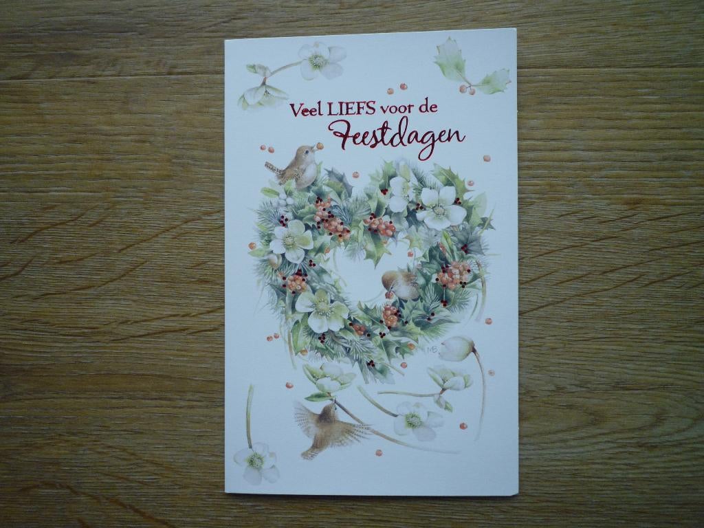 Winterkoninkje vogels bessen Marjolein Bastin, Ophalen of Verzenden, Voor 1920, Vogel