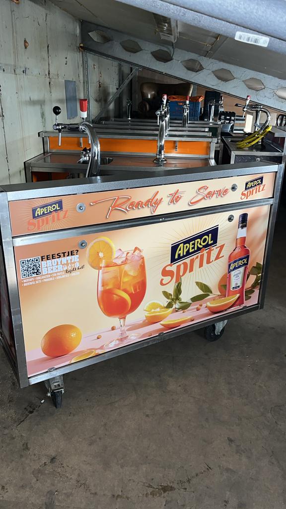 Mobiele biertap, bar, koeling & statafel te huur, Ophalen of Verzenden, Gebruikt, Koelen en Vriezen
