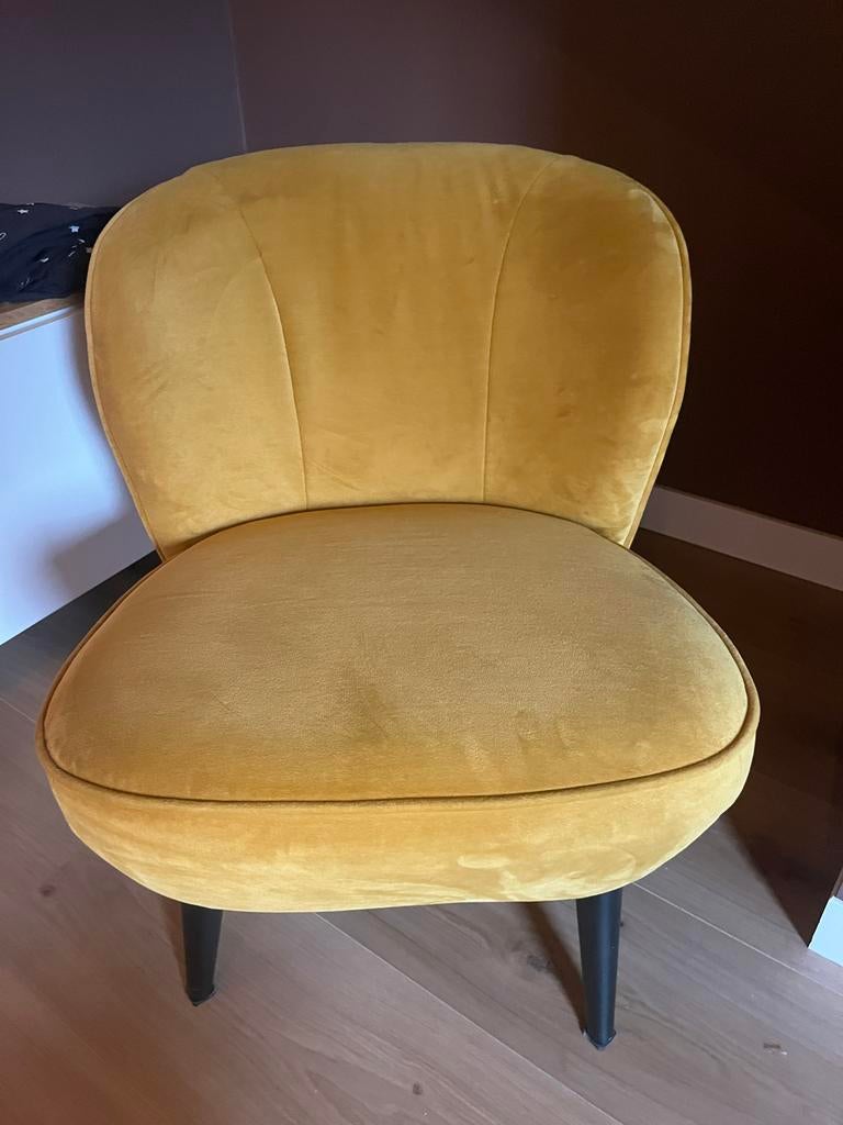Stoel geel, Overige kleuren, Ophalen of Verzenden, Zo goed als nieuw, Eén