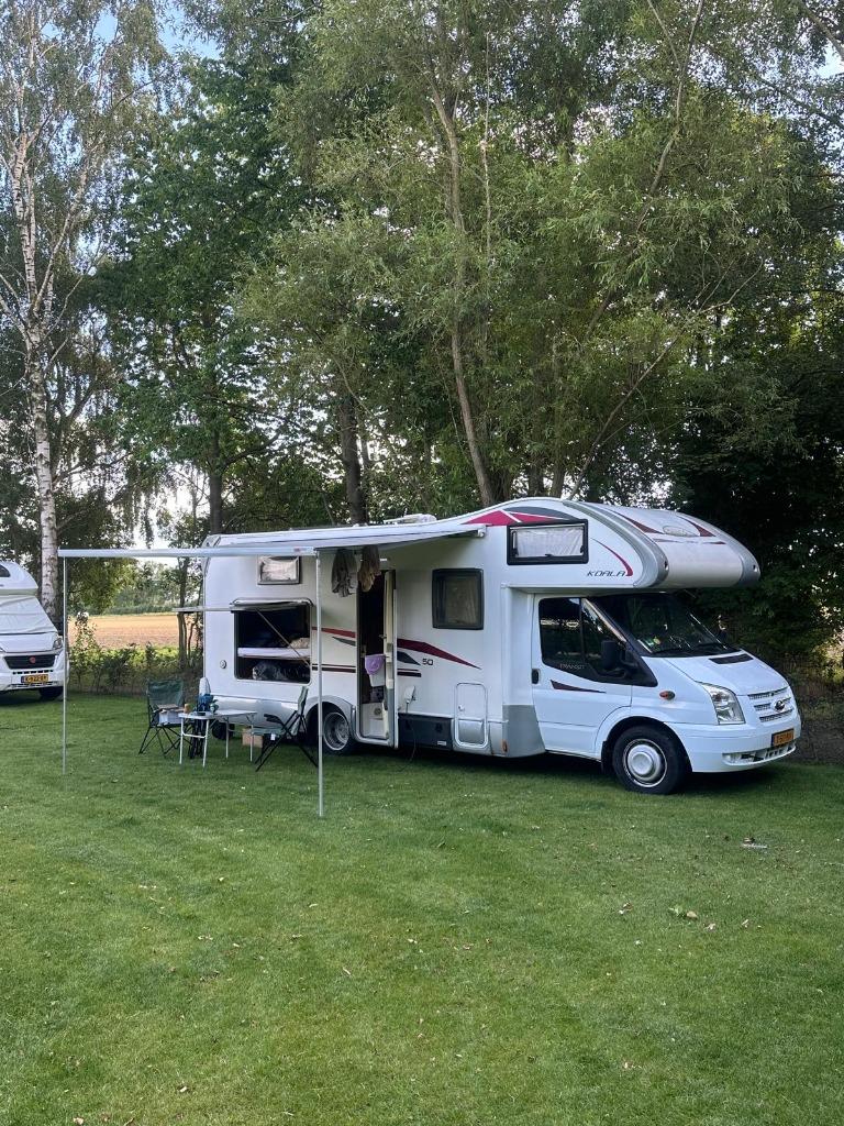Verhuur 8p Ford Transit 180pk met luxe Koala 50 opbouw, Caravans en Kamperen, Verhuur