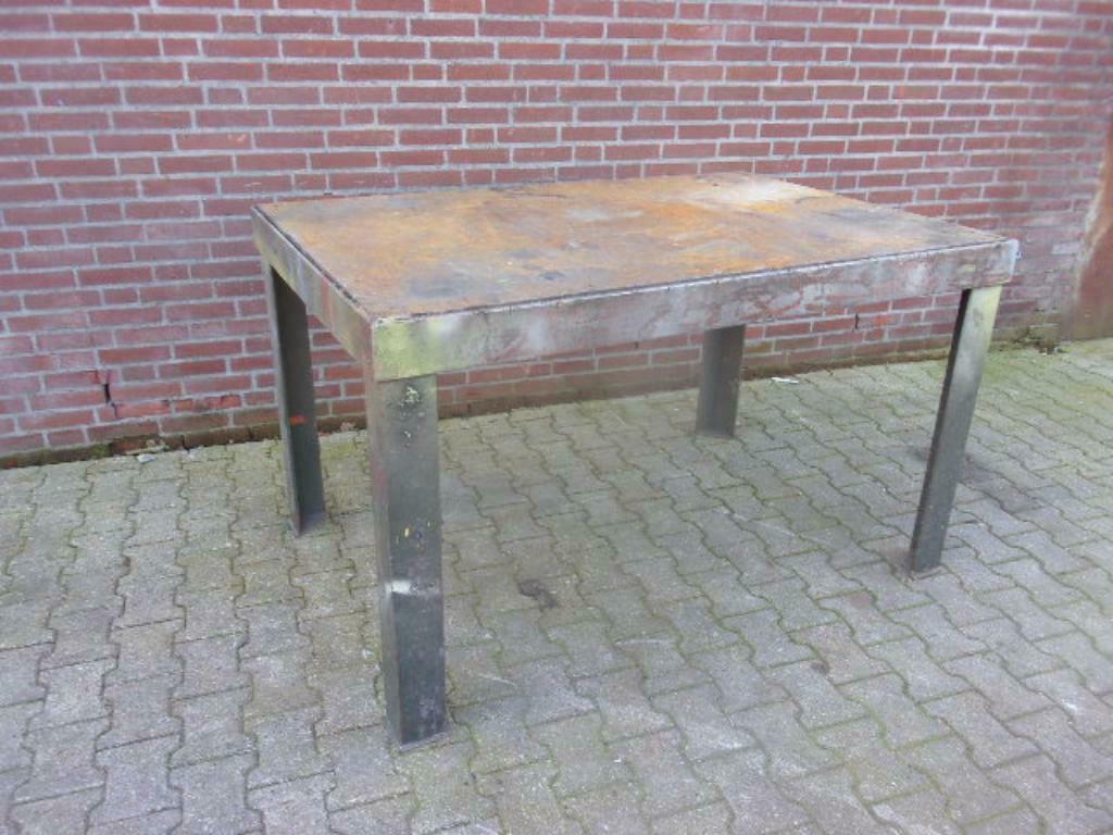 03061 Lastafel, eigen gewicht 1000 kilo. ZEER ZWAAR BLAD !!!, Doe-het-zelf en Verbouw, Werkbanken, Ophalen of Verzenden, Gebruikt