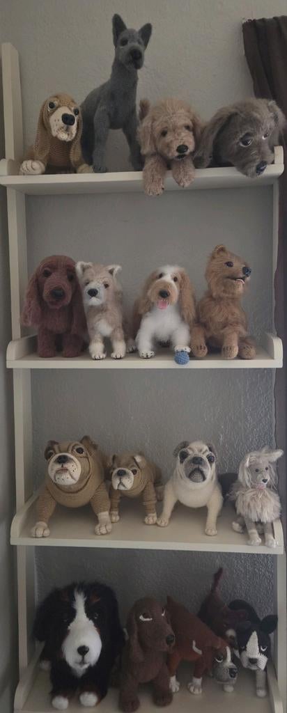 Handgemaakte Knuffel Hondjes - Nieuw!, Ophalen of Verzenden, Nieuw, Haken