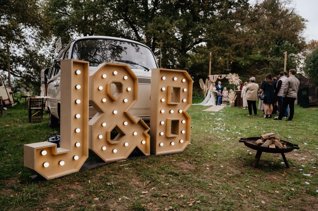 Bruiloft lichtletters te huur - De grootste van Nederland, Hobby en Vrije tijd, Feestartikelen | Verhuur, Ophalen of Verzenden