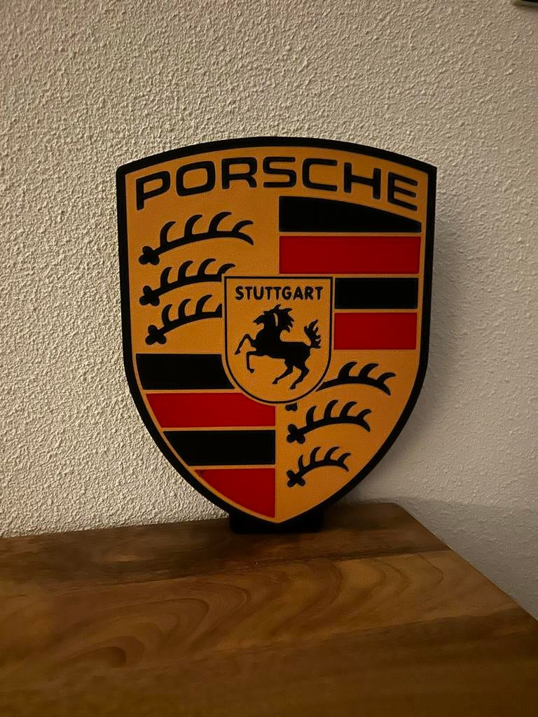 Porsche Lightbox - Decoratief Item, Zelf, Lichtbak of (neon) lamp, Nieuw, Zelf