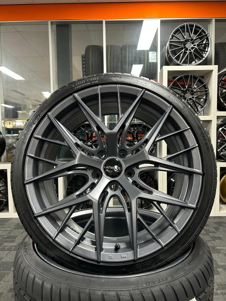 ACTIE | 19 INCH SLM VELGENSET 5X112 GOLF LEON A3 ETC..., 19 inch, Banden en Velgen, Nieuw, Ophalen of Verzenden
