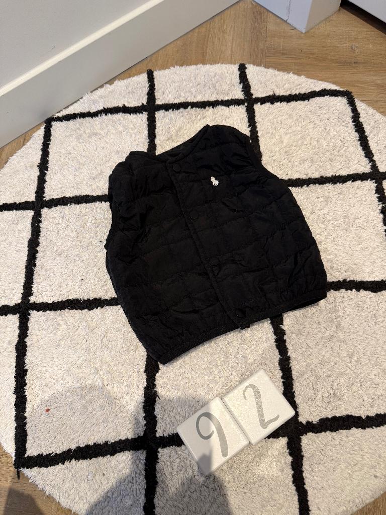 ZGAN zwart bodywarmer gilet vest jas 86 92 baby peuter RL, Kinderen en Baby's, Babykleding | Maat 86, Jongetje of Meisje, Ophalen of Verzenden