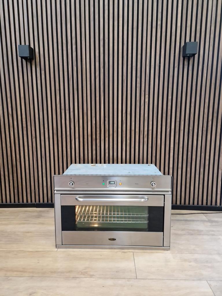 Nette staat Rvs Boretti inbouw oven 90 cm (Gratis bezorgen), 5258sh, Oven, 60 cm of meer, Ophalen of Verzenden