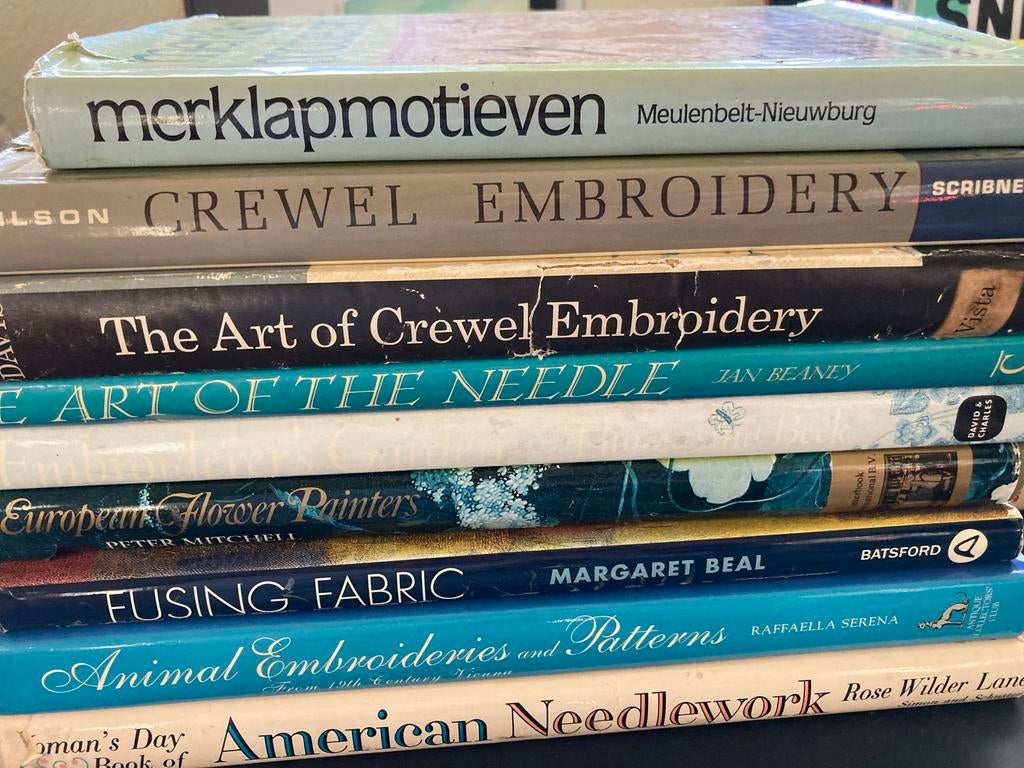 19 Prachtige Borduurboeken - Inspiratie en Techniek, Hobby en Vrije tijd, Borduren en Borduurmachines, Ophalen, Gebruikt, Handborduren