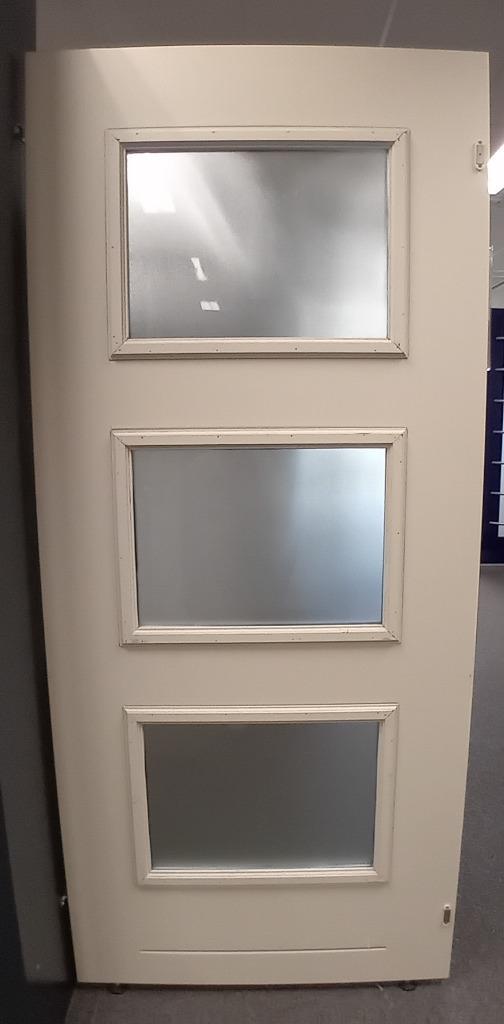 Voordeur Java 5030 93x211,5 merbau showroommodel, Ophalen, 80 tot 100 cm, 200 tot 215 cm, Glas