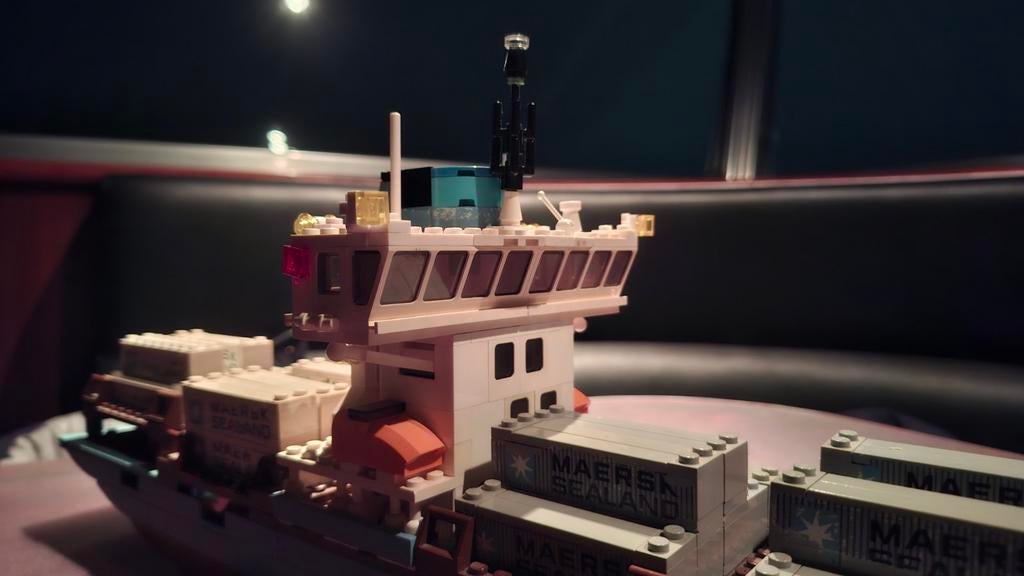 Maersk Lego Schip, Kinderen en Baby's, Speelgoed | Duplo en Lego, Ophalen of Verzenden, Zo goed als nieuw, Complete set, Lego