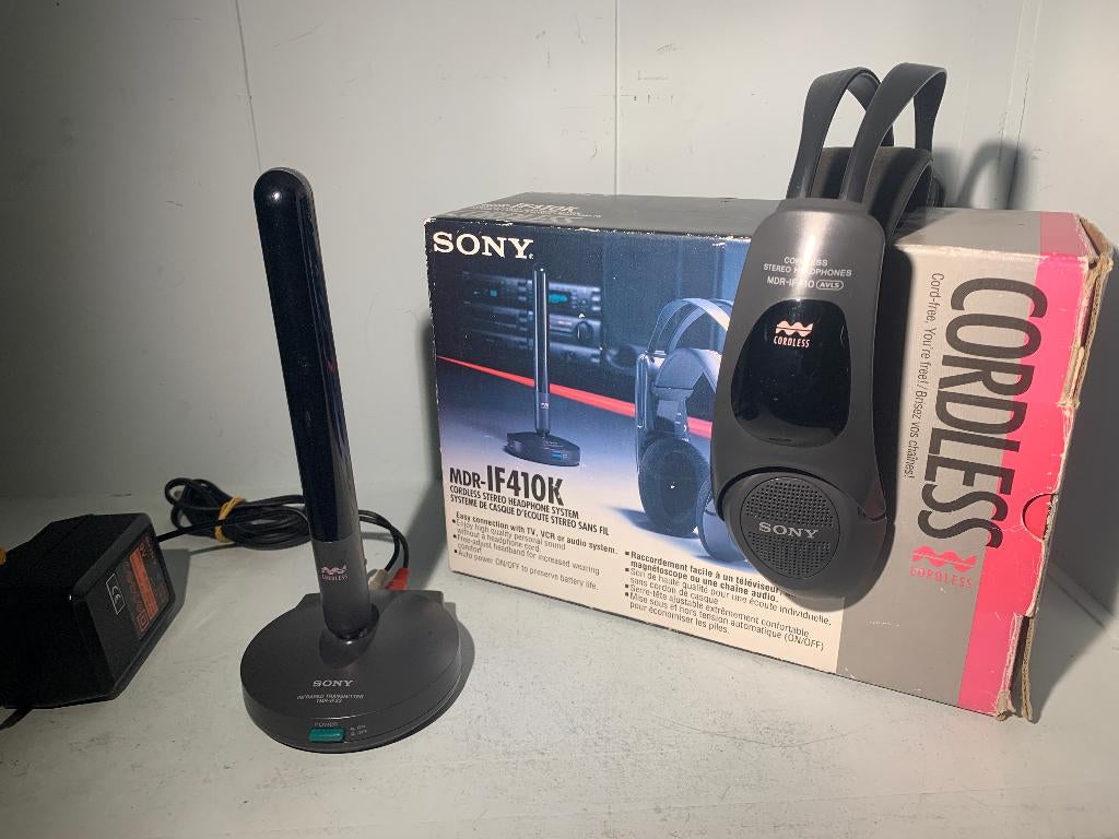 SONY Cordless Stereo Koptelefoon System (Prof.) MDR- IF410K, Ophalen of Verzenden, Zo goed als nieuw, Sony, Draadloos