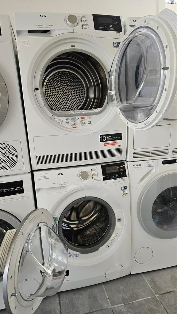 Foto 5 van Prachtige AEG setje Wasmachine/Warmtepomp Droger 9KG
