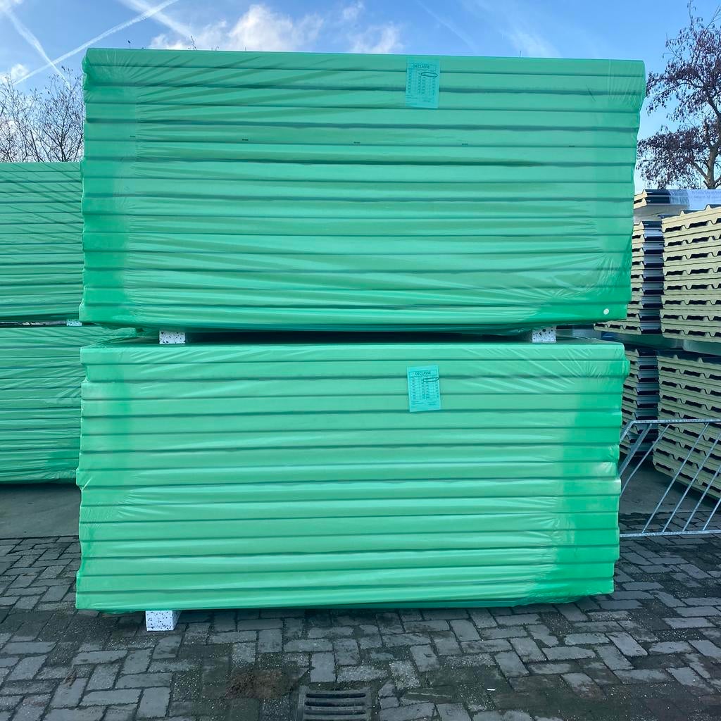 Goedkope B-keus PIR isolatie 80mm, 1200x2500mm | Drukvast, Dakisolatie, Ophalen of Verzenden, Zo goed als nieuw, Hardschuim (Pir)