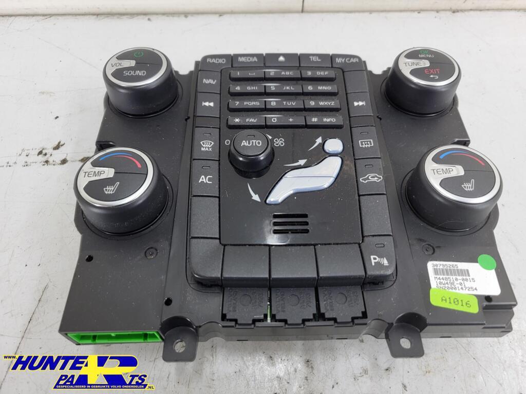 Bedieningspaneel kachel Volvo V60 I ('10-'18) 30795265, Gebruikt, Ophalen of Verzenden, Volvo, Volvo