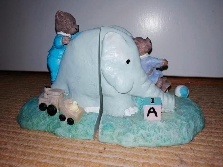 Boekensteunen olifant glijbaan met beren, superleuk, stevig, Ophalen of Verzenden, Zo goed als nieuw