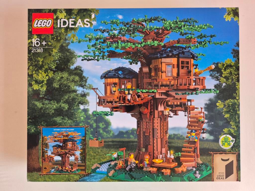 Lego Ideas Boomhuis 21318 - Nieuw en geseald, Ophalen of Verzenden, Zo goed als nieuw, Complete set, Lego