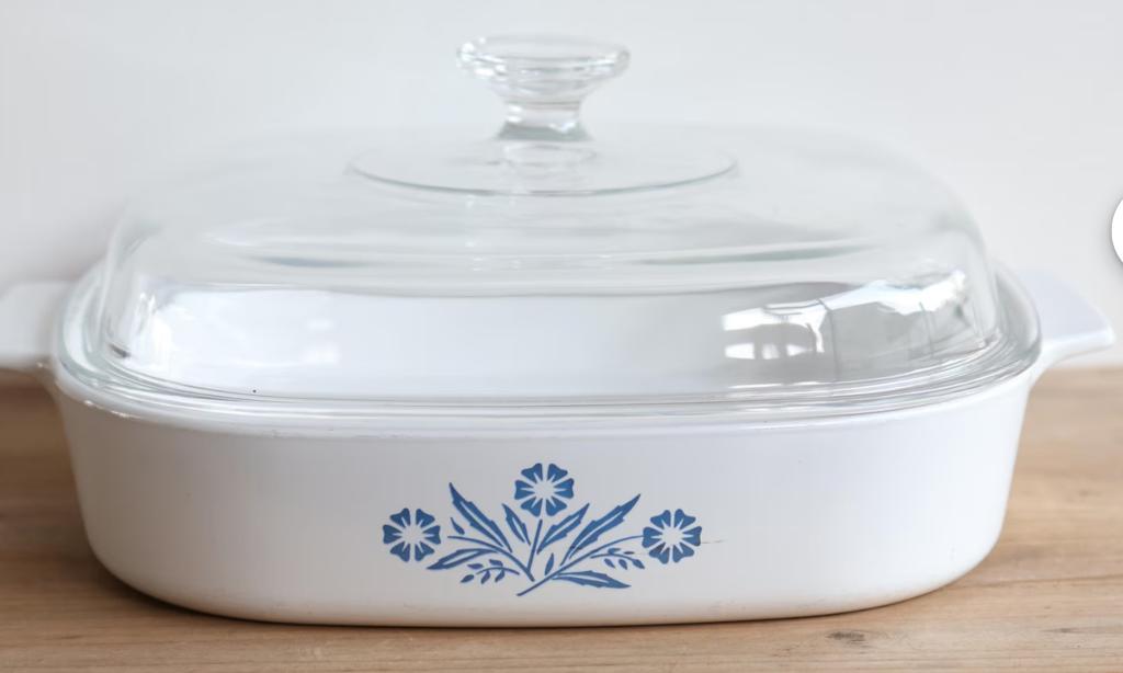 Pyroflam Corning ware braadpan met deksel, Huis en Inrichting, Keuken | Potten en Pannen, Verzenden, Zo goed als nieuw, Overige materialen