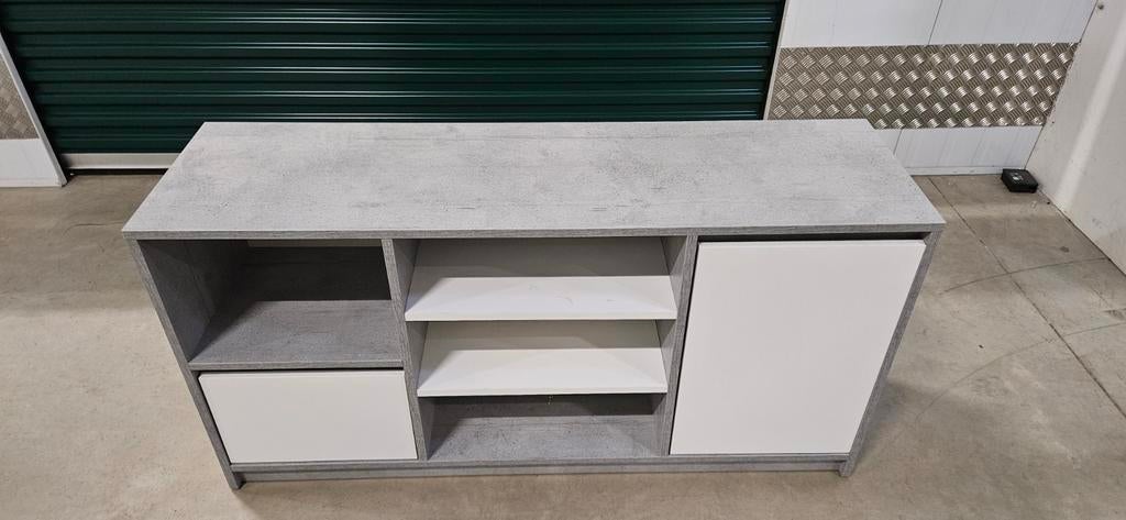 Dressoir wit-grijs(betonlook) Jysk, Huis en Inrichting, Ophalen, Zo goed als nieuw, 25 tot 50 cm, 100 tot 150 cm