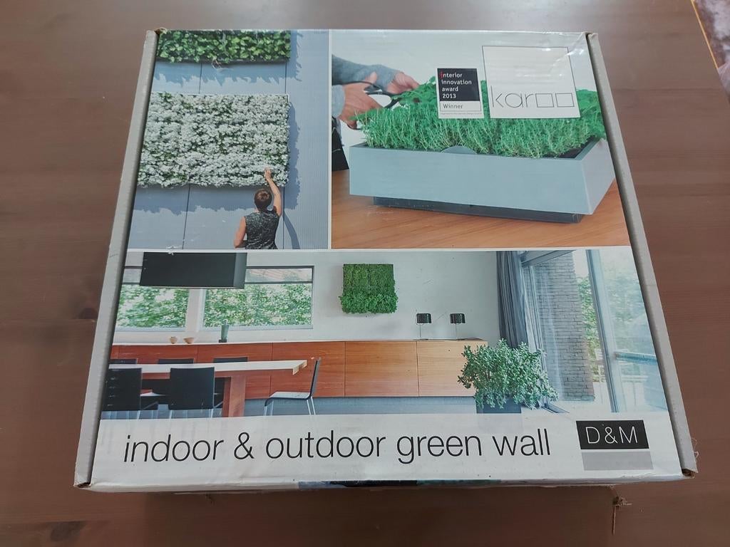 D & M indoor & outdoor green wall verticale plantenbak, Tuin en Terras, Bloembakken en Plantenbakken, Kunststof, Minder dan 60 cm