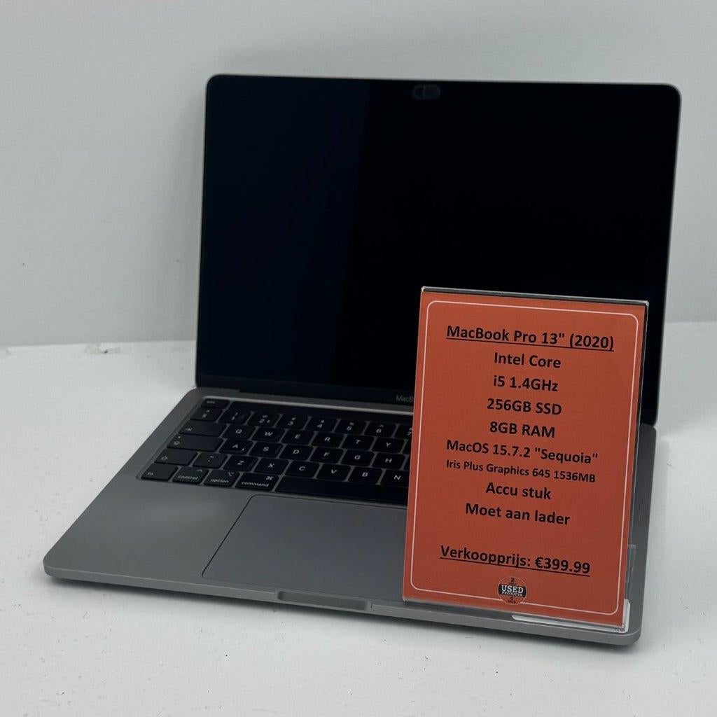 MacBook Pro 2020 13''| i5 256GB SSD 8GB RAM | Moet aan lader, MacBook Pro, Gebruikt, 256 GB, 2 tot 3 Ghz