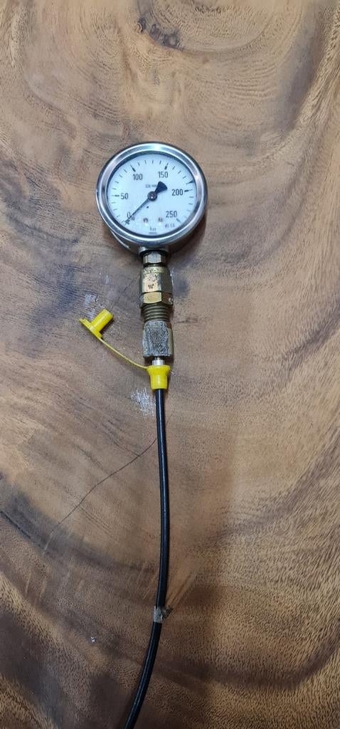 Hydraulische manometer 250 bar, Ophalen