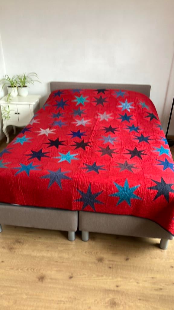 Handgemaakte quilt, Ophalen of Verzenden, Zo goed als nieuw, Tweepersoons