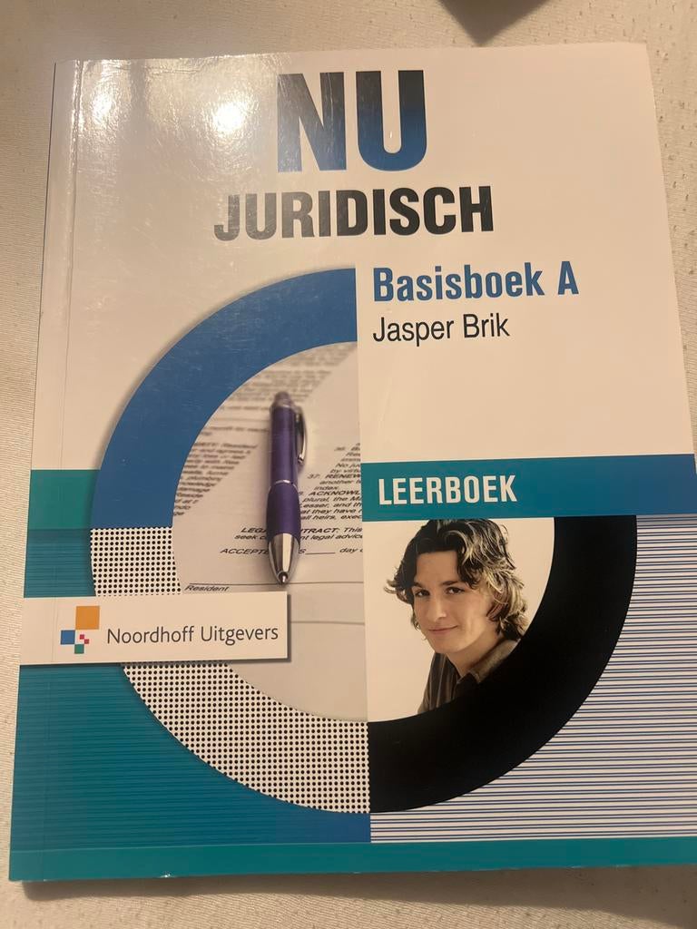 NU Juridisch Basisboek A - 1e Druk, Boeken, Ophalen of Verzenden, Gamma, Gelezen, MBO