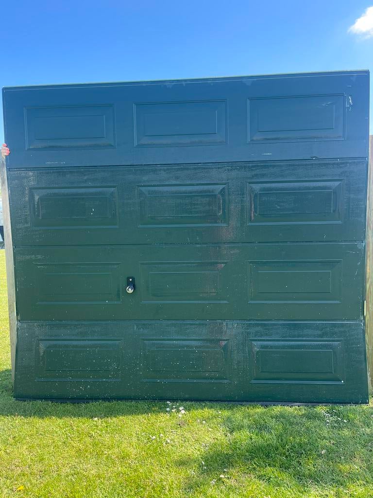 Garagedeur ISO40 Hormann rall 6009 levering of montage, Ophalen of Verzenden, 120 cm of meer, Garagedeur, 215 cm of meer