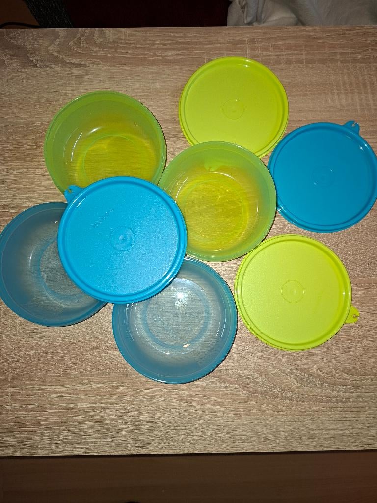 Tupperware "Ruimte schaaltjes 300ml” set a 4 st, Ophalen of Verzenden, Nieuw, Schaal
