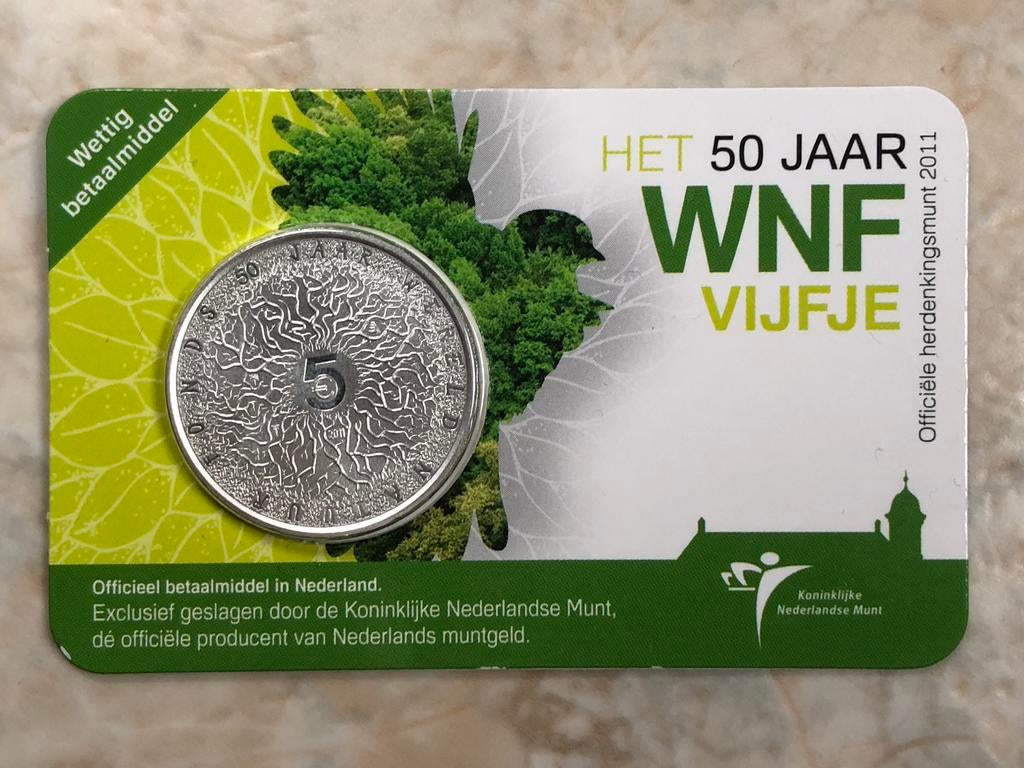 5 euro 2009, Het 50 jaar WNF vijfje, coincard., Postzegels en Munten, Munten | Nederland, Verzenden, Koningin Beatrix, Euro's