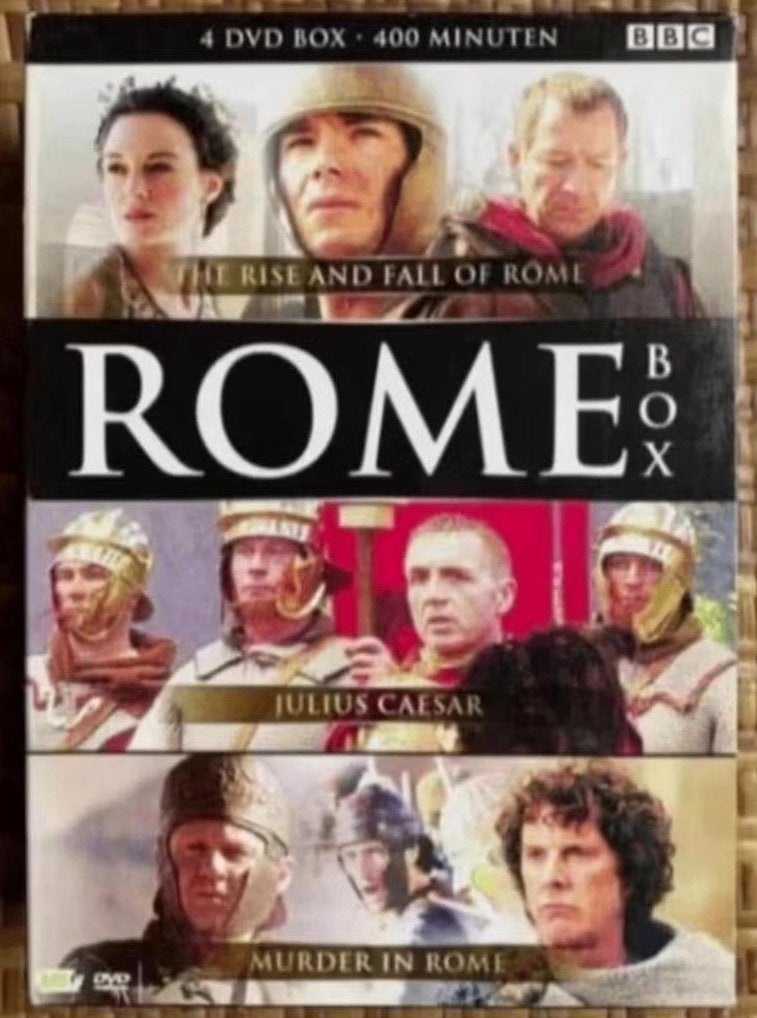 4-DVD Rome Box; rise and fall, Julius Caesar, Murder; BBC, Vanaf 12 jaar, Ophalen of Verzenden, Zo goed als nieuw, Oorlog of Misdaad