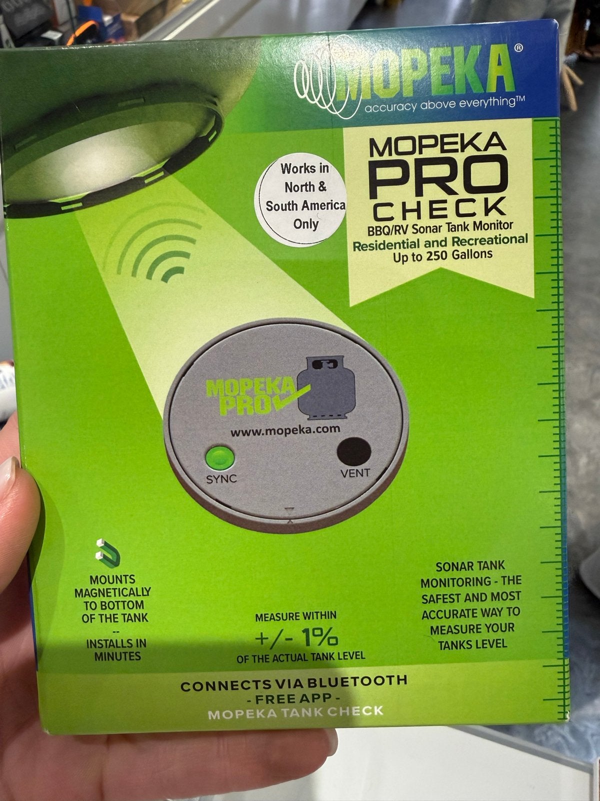 Mopeka Pro Check LPG Tank Sensor - Nieuw in doos, Caravans en Kamperen, Camper-accessoires, Ophalen of Verzenden, Nieuw