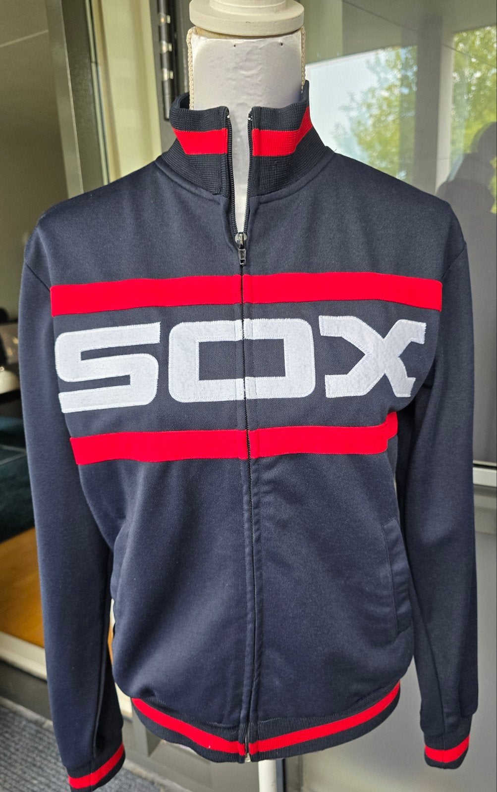 Vintage Majestic Chicago White Sox MLB Track Jacket - Maat S, Sport en Fitness, Ophalen of Verzenden, Gebruikt, Honkbal, Kleding